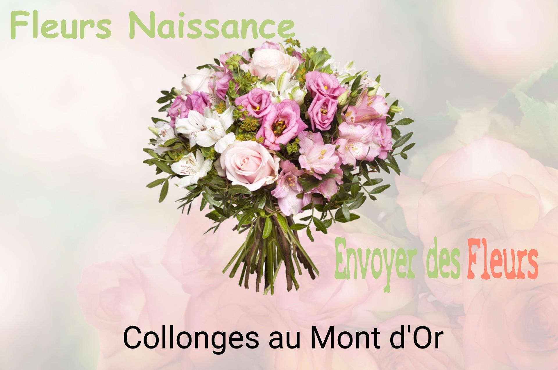 Bouquet de fleurs de naissance livré à Collonges-au-Mont-d'Or