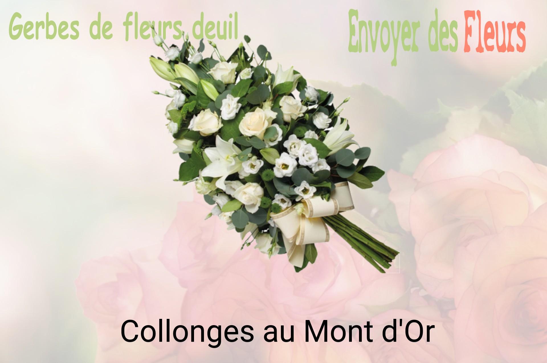 Gerbe de fleurs de deuil livrée à Collonges-au-Mont-d'Or